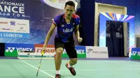 Tunggal putra Indonesia, Jonatan Christie, melaju ke babak perempat final Prancis Super Series 2016, Kamis (27/10/2016). (PBSI)