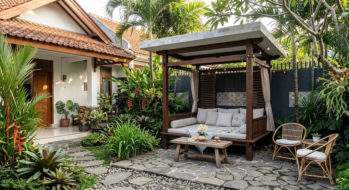 14 Area Duduk Outdoor ala Hotel, Inspirasi Ruang Santai Mewah di Rumah