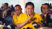 Ketua Umum Partai Golkar Airlangga Hartarto saat menghadiri agenda Debat Capres ketiga. (Istimewa)