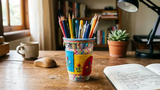 Barang dari Gelas Plastik Bekas Minuman (Foto: Gemini AI)