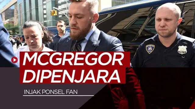 Berita video petarung MMA (Mixed Martial Arts) kenamaan, Conor McGregor, dipenjara di Florida Selatan karena merusak dan menginjak ponsel seorang penggemar.