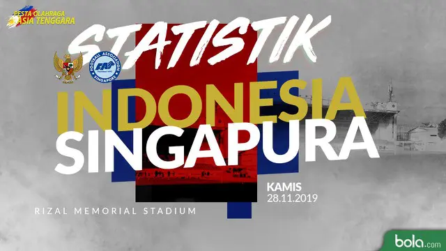 VIDEO: Statistik Sepak Bola SEA Games 2019, Indonesia Vs Singapura 2-0