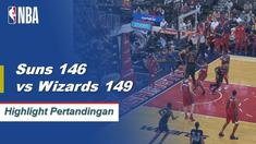 Bradley Beal mencatat rekor pertamanya untuk triple-double sepanjang karirnya(40 poin,11 rebound,15 assist) dan Thomas Bryant menambahkan 31 poin dari tembakan sempurna 14-14 tembakan dari lapangan 3 kali overtime