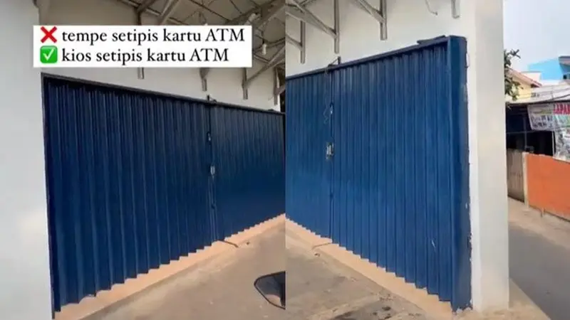 Viral Kios Berbentuk Tipis Bak Kartu ATM, Netizen Penasaran Barang Apa yang Dijual