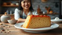 resep bolu karamel ©Ilustrasi dibuat AI