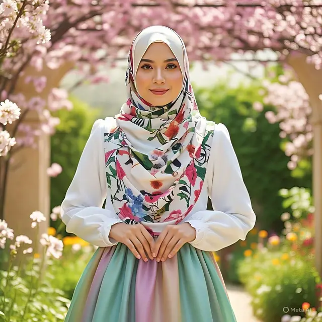 Rok Duyung dan Blouse Putih: Feminin dan Elegan