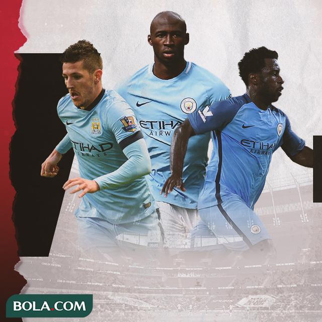 Eliaquim Mangala, Wilfried Bony dan Stevan Jovetic
