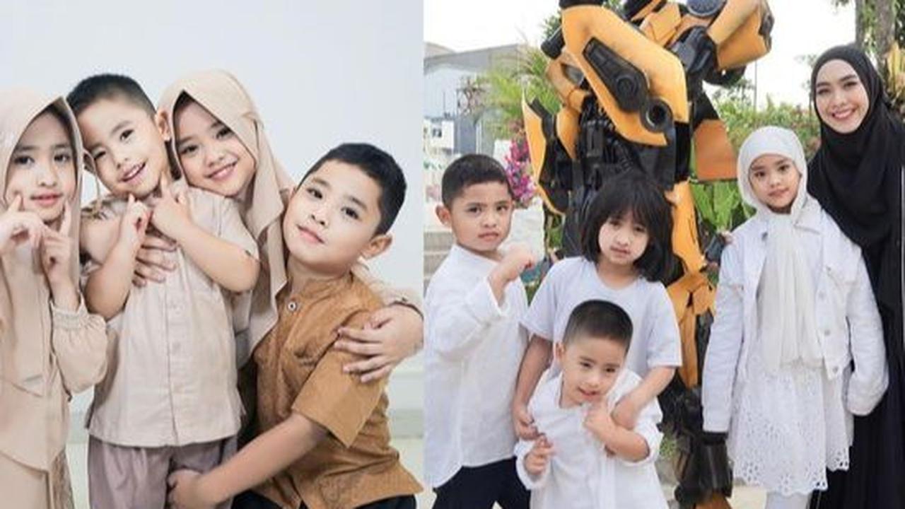 Memiliki Jarak Usia Tak Terlalu Jauh, Berikut Ini Potret Empat Anak Oki Setiana Dewi yang Bikin Gemas