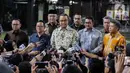 Anies mengatakan, dalam pertemuan tersebut SBY berbagi pengalaman dan strategi memenangkan Pilpres dua kali berturut-turut.  (Liputan6.com/Faizal Fanani)