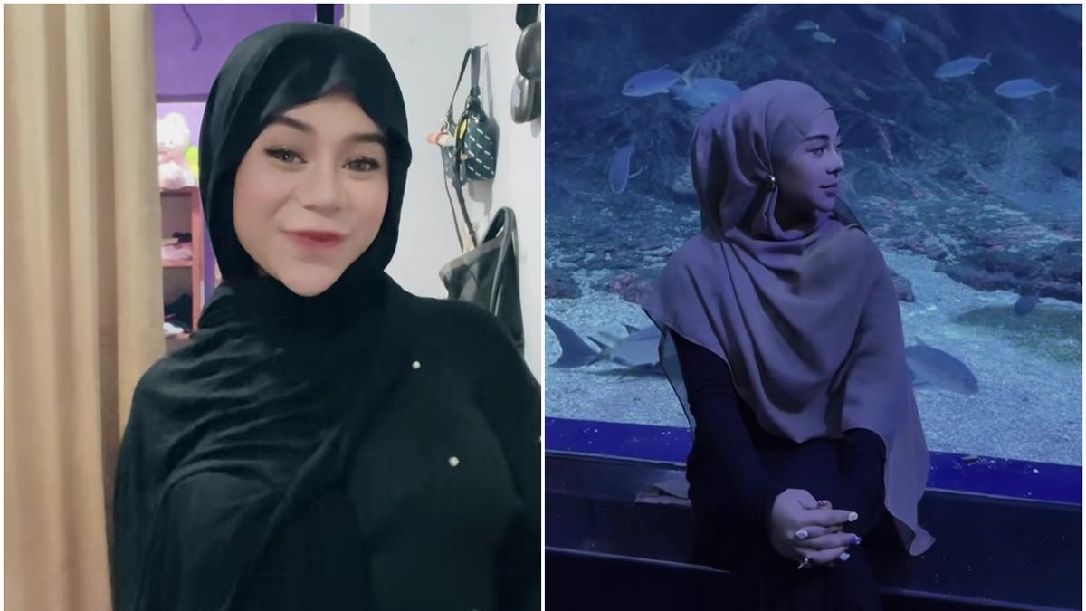 7 Potret Cimoy Nuraini Saat Pakai Hijab Pashmina, Tampil Simpel dan Elegan