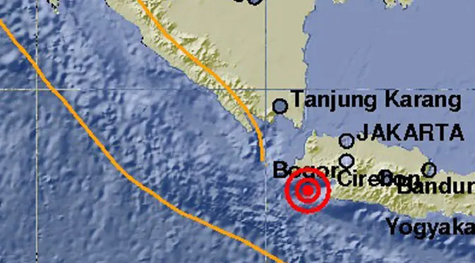 Ilustrasi gempa Banten. (Liputan6.com/Muhamad Ali)