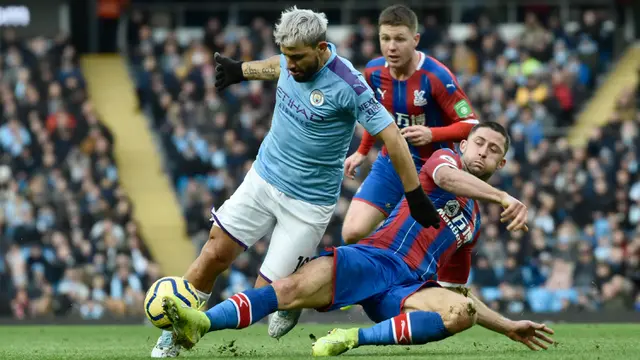 Manchester City Ditahan Crystal Palace 2-2