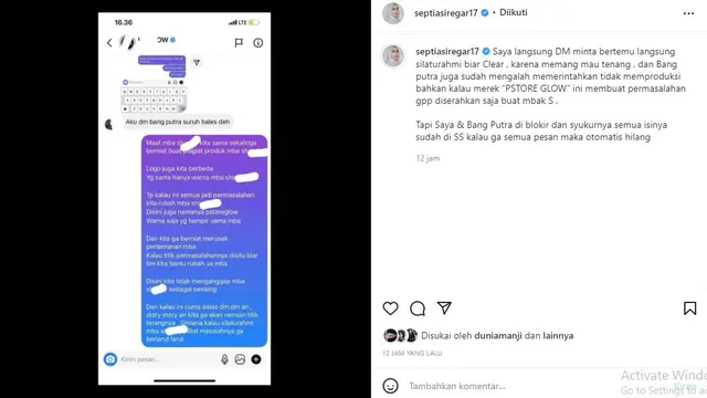 Septia Siregar, istri Putra Siregar (Foto: Instagram/@septiasiregar17)
