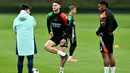 Pada pertandingan kali ini, Arsenal memiliki modal penting usai menumbangkan Leicester City 4-2 pada pekan ke-6 Liga Inggris 2024/2025. (Glyn KIRK/AFP)