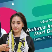 Gaya seleb ke pasar tradisional. (Foto: Instagram/princessyahrini Adrian Putra/bintang.com Desain: Nurman Abdul Hakim/Bintang.com)