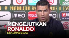 Berita video bintang Timnas Portugal dan Al Nassr, Cristiano Ronaldo, mengungkapkan bahwa dirinya terkejut dengan Liga Arab Saudi, Rabu (22/3/2023).