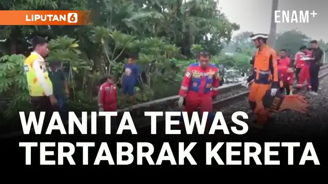 VIDEO: Wanita Tanpa Identitas Tewas Tertabrak Kereta Api