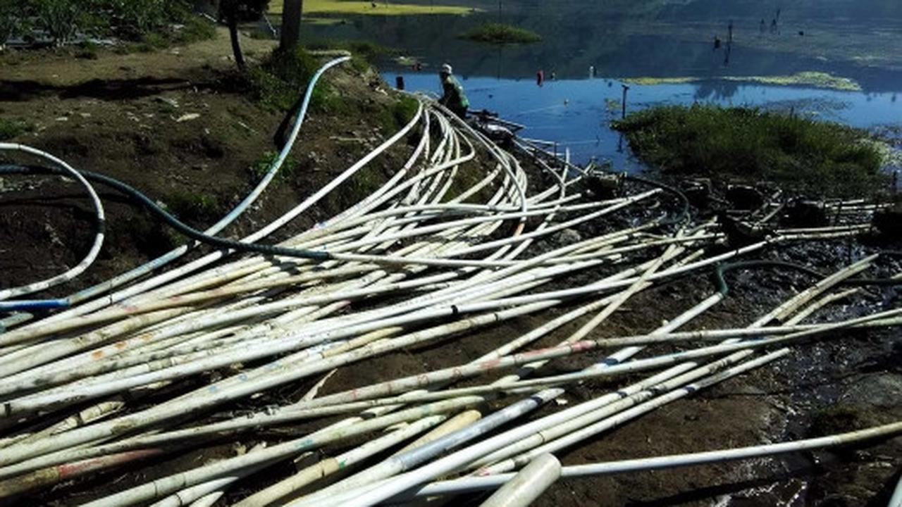 Kekeringan, petani kentang Dieng sedot air Telaga Merdada