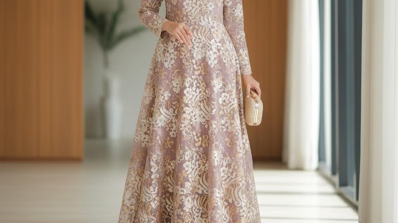 Ilustrasi Gamis Mauve