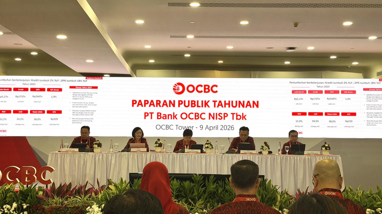 Naik Tips 4 Persen, Bank OCBC NISP Cetak Laba Rp5,1 Triliun di Tahun 2025