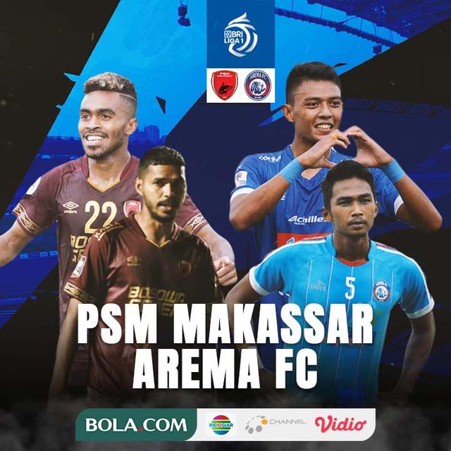 BRI Liga 1 - Duel Antarlini - PSM Makassar Vs Arema FC