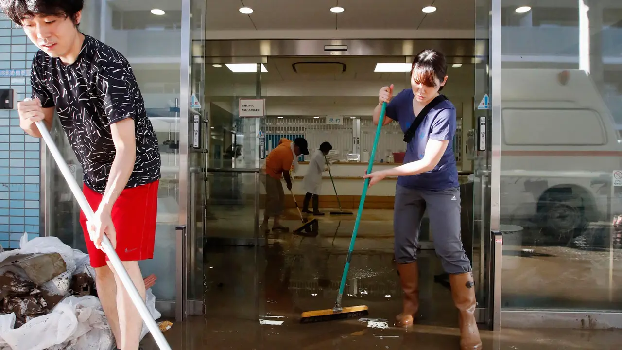 Sisa Banjir di Jepang Akibat Topan Hagibis