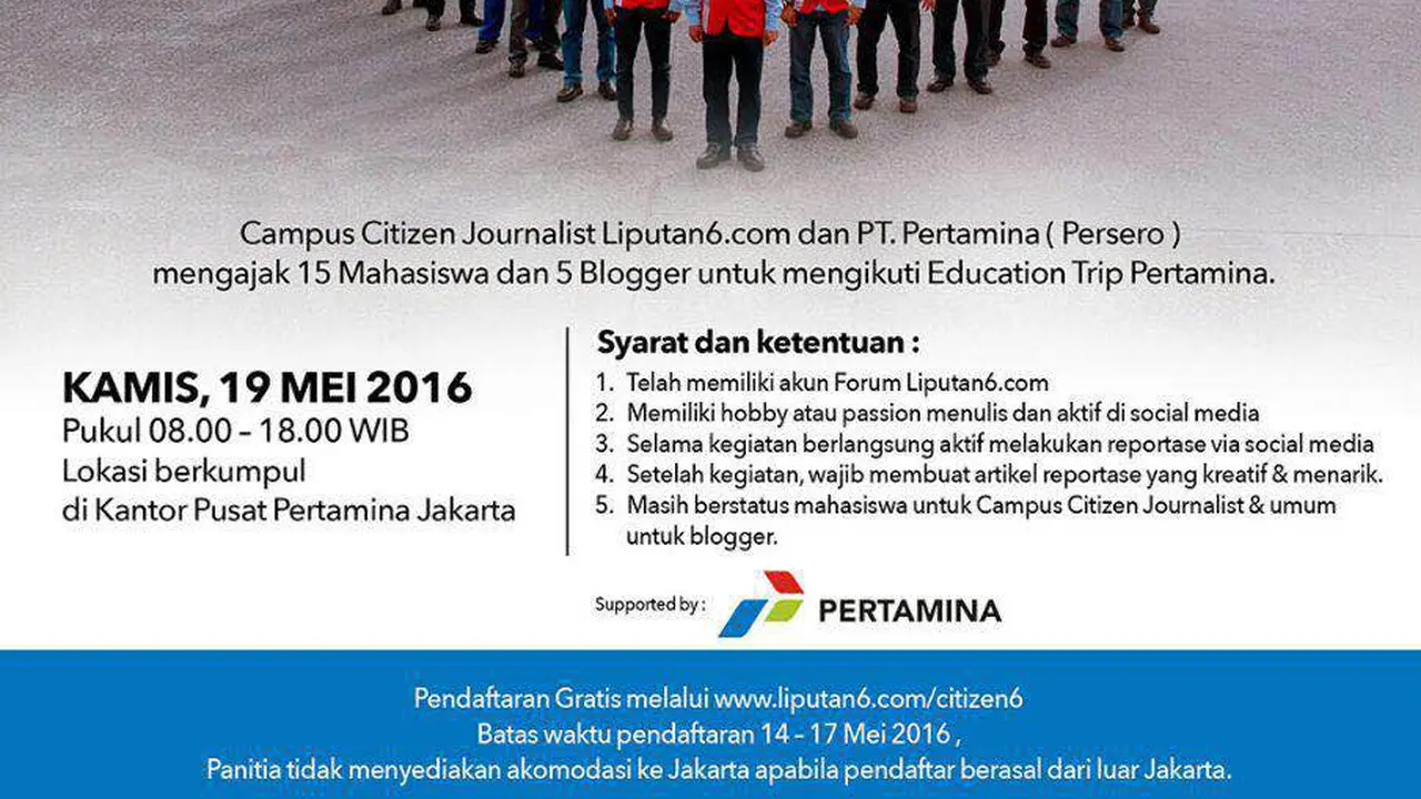 20 Peserta Campus Citizen Journalist Edu Trip bersama Pertamina