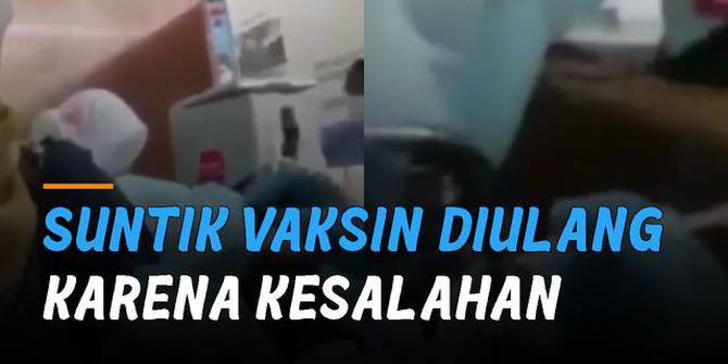 VIDEO: Viral Suntik Vaksin Diulang, Gara-Gara Suntikan Pertama Tidak Terinjeksi