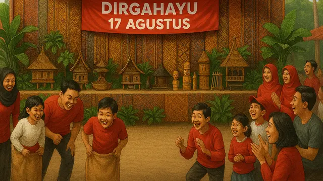 10 Dekorasi Panggung 17 Agustus/Ilustrasi gambar AI
