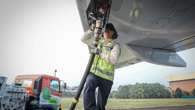 Bahan bakar Sustainable Aviation Fuel (SAF). Dok PPN