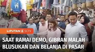 Ketika massa di berbagai daerah tengah ramai demo menolak Revisi Undang-Undang Pilkada pada Kamis kemarin. Wakil Presiden terpilih Gibran Rakabuming Raka justru sedang blusukan ke pasar di Bandung, Jawa Barat.