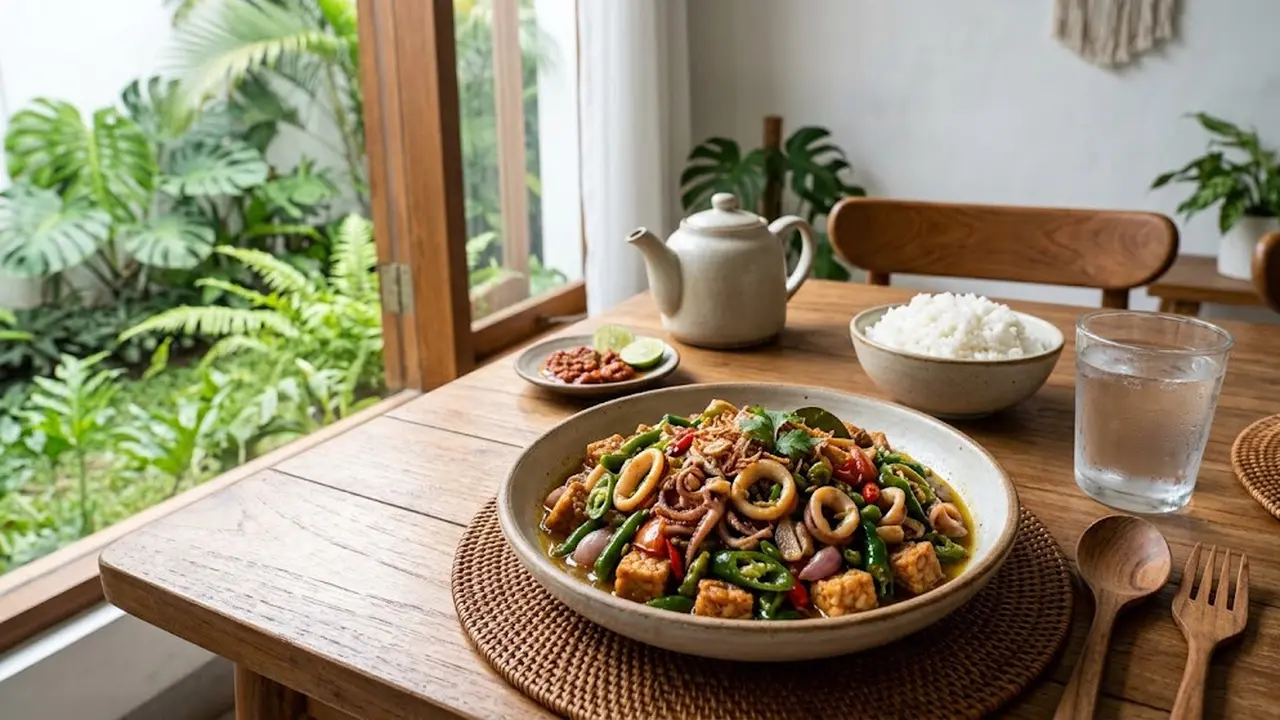 Resep Oseng Cumi Tempe Cabe Ijo yang Gurih Pedas Nagih