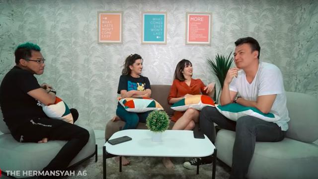 Gisella Anastasia dan Wijin Saputra di YouTube Anang Hermansyah dan Ashanty