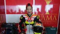 Mantan pebalap grand prix kelas 125cc, Tomoyoshi Koyama. (Bola.com/Muhammad Wirawan Kusuma)