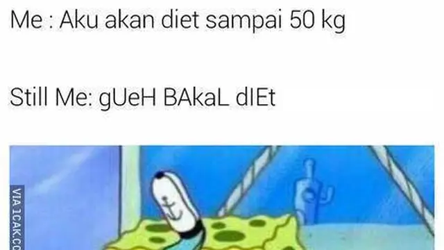 10 Meme Kocak Resolusi Tahun Baru Ini Bikin Senyum Sendiri