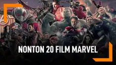 Nonton 20 Film Besutan Marvel, Dibayar 14 Juta