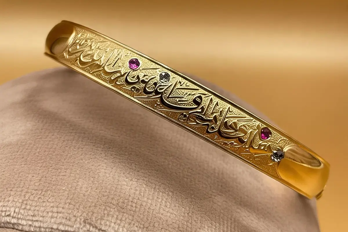 Model Gelang Emas Islami (Created by AI)