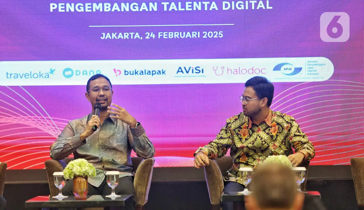 Dalam kesempatan tersebut Digital Government Principal Think Policy, Prasetya Dwicahya mengatakan dalam 10 tahun terakhir, Indonesia sudah berhasil untuk meningkatkan akses internet dan juga porsi ekonomi digital berkali-kali lipat. (Liputan6.com/Angga Yuniar)