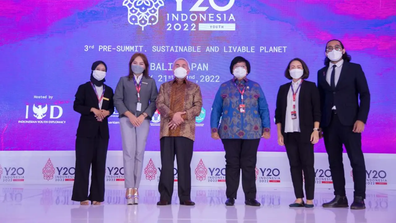 Pra-KTT Ketiga Y20 Indonesia yang digelar di Balikpapan, Kalimantan Timur, Sabtu (21/5/2022)