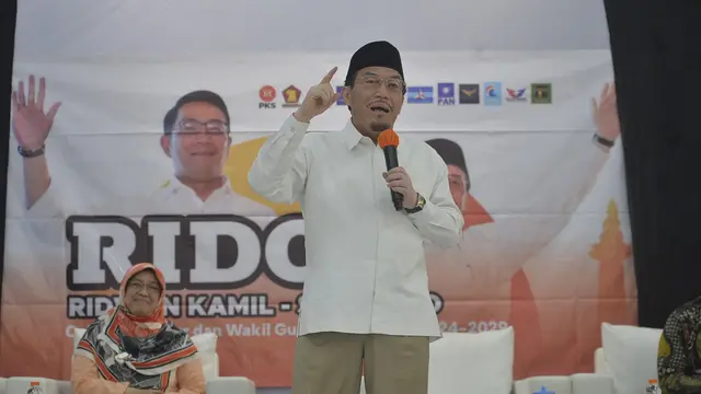 Komunitas Warga Jakarta Pusat (KJP) mendeklarasikan dukungan untuk calon gubernur dan wakil gubernur Daerah Khusus Jakarta Ridwan Kamil-Suswono (RIDO), pada Sabtu (14/9/2024).