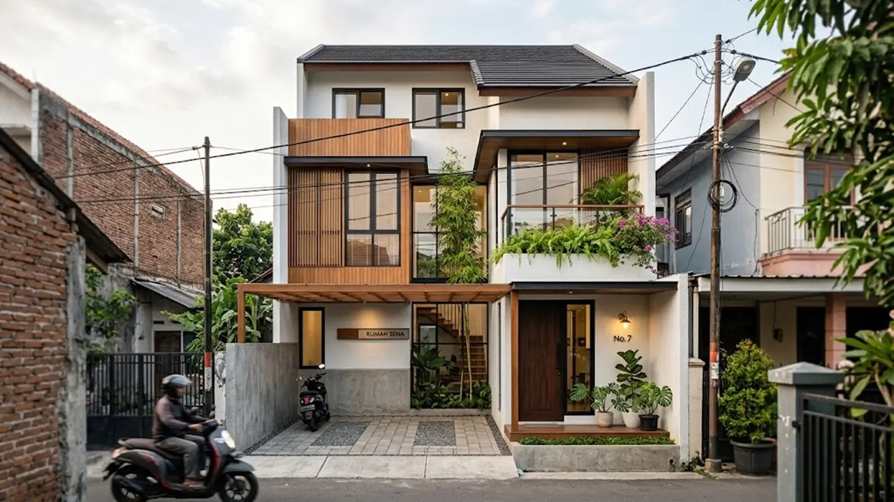 Desain Rumah Lebar 5 Meter