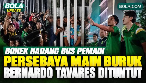 Bonek Hadang Bus Pemain Persebaya Usai Ditahan Persijap 1-1, Bernardo Tavares Jadi Sasaran Tuntutan