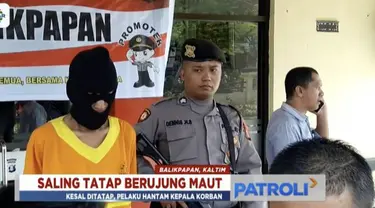 Gampang sekali kesetanan. Sepertinya itu istilah yang cocok diungkapkan untuk seorang juru parkir di Balikpapan. Ia tega membunuh pria paruh baya karena kesal ditatap.