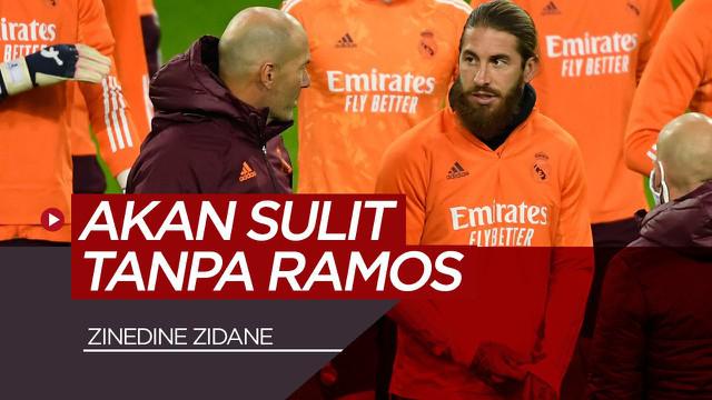 Berita video komentar Zinedine Zidane soal cederanya Sergio Ramos dan juga tentang Antonio Conte di Inter Milan