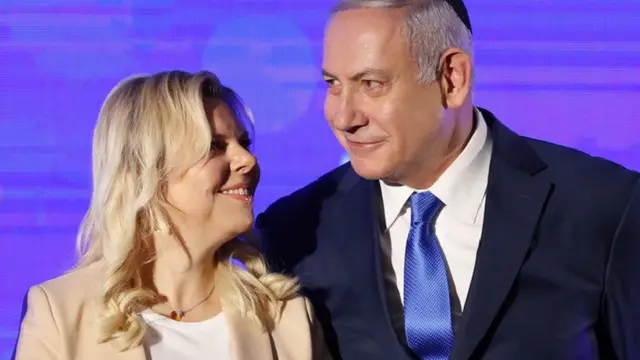 Perdana Menteri Israel Benjamin Netanyahu dan Istri Sara Netanyahu.