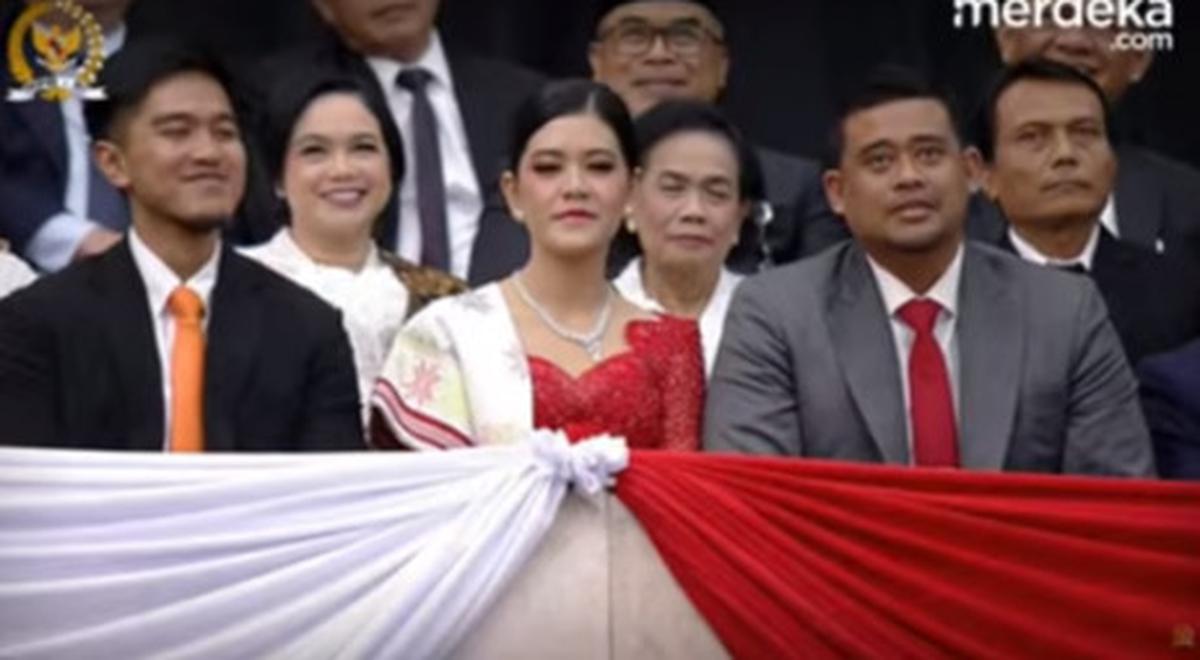 Kahiyang Ayu Tampil Cantik Duduk Bareng Suami & Kaesang Saksikan Pelantikan Prabowo-Gibran