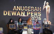 Anugerah Dewan Pers 2026 Beri Penghormatan kepada Lima Jurnalis Hilang Kontak