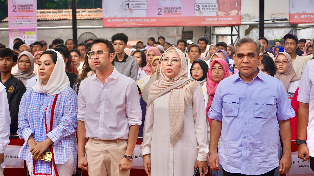 Sekjen Partai Gerindra Ahmad Muzani menghadiri pelatihan saksi Partai Gerindra untuk wilayah Jakarta Selatan, Jumat (9/2/2024).