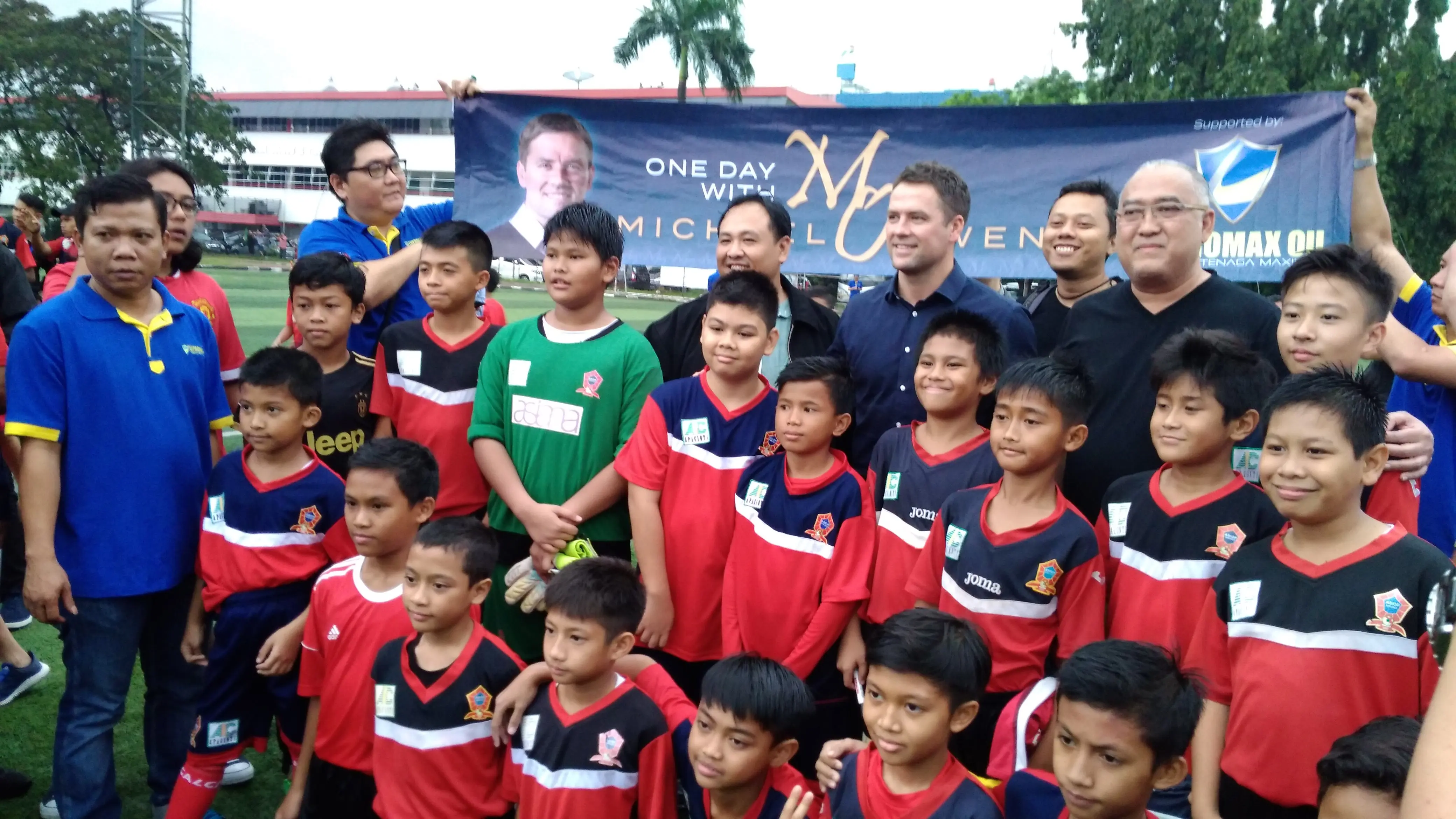 Michael Owen saat mengunjungi Jakarta (Liputan6.com/Luthfie Febrianto)