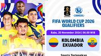 Jadwal live streaming pertandingan CONMEBOL Qualifiers 2026 di Vidio pekan ini. (sum. doc. vidio.com)